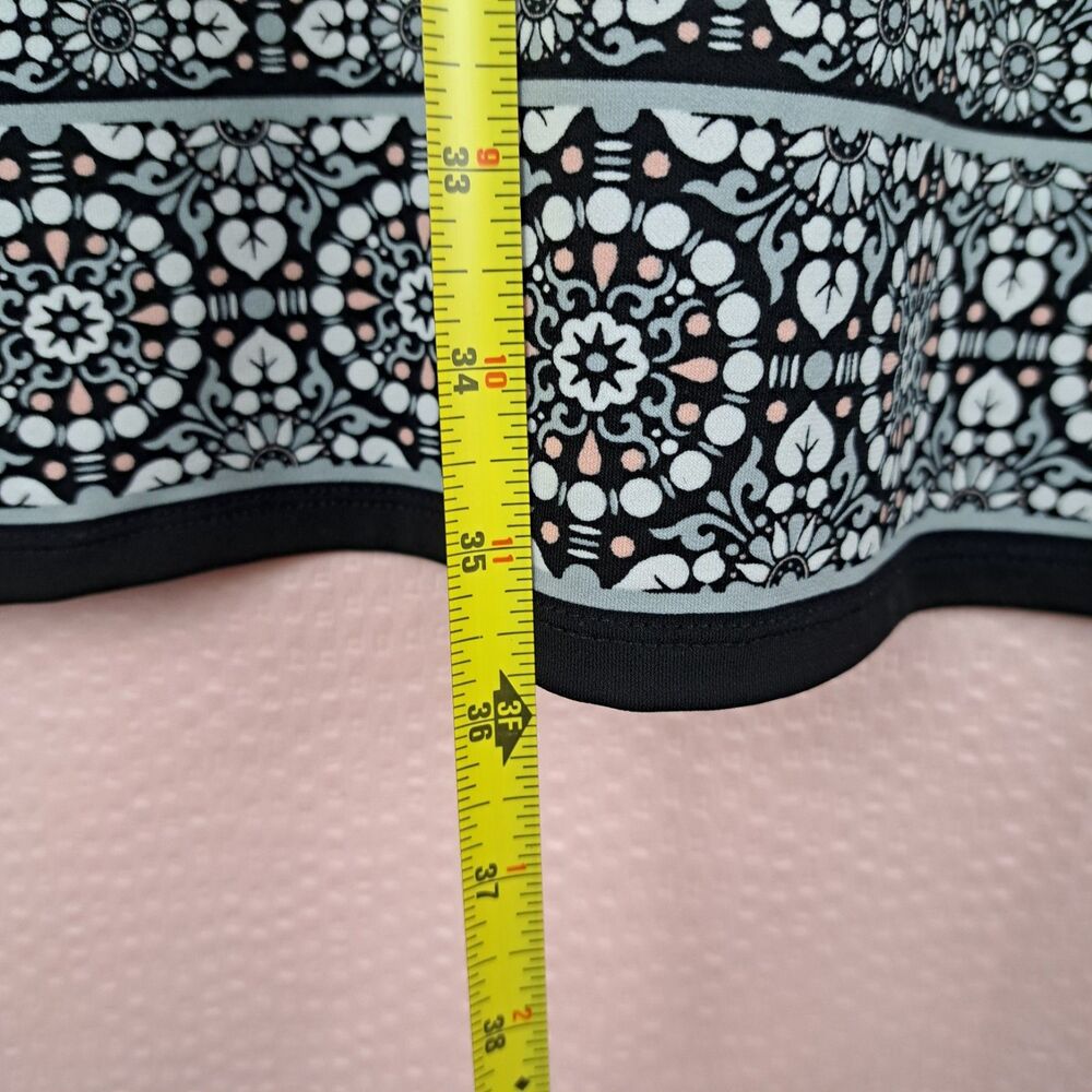 Max Studio Shirt Polo Dress Floral Mandala Pattern Short sleeve Size S - Picture 2 of 12